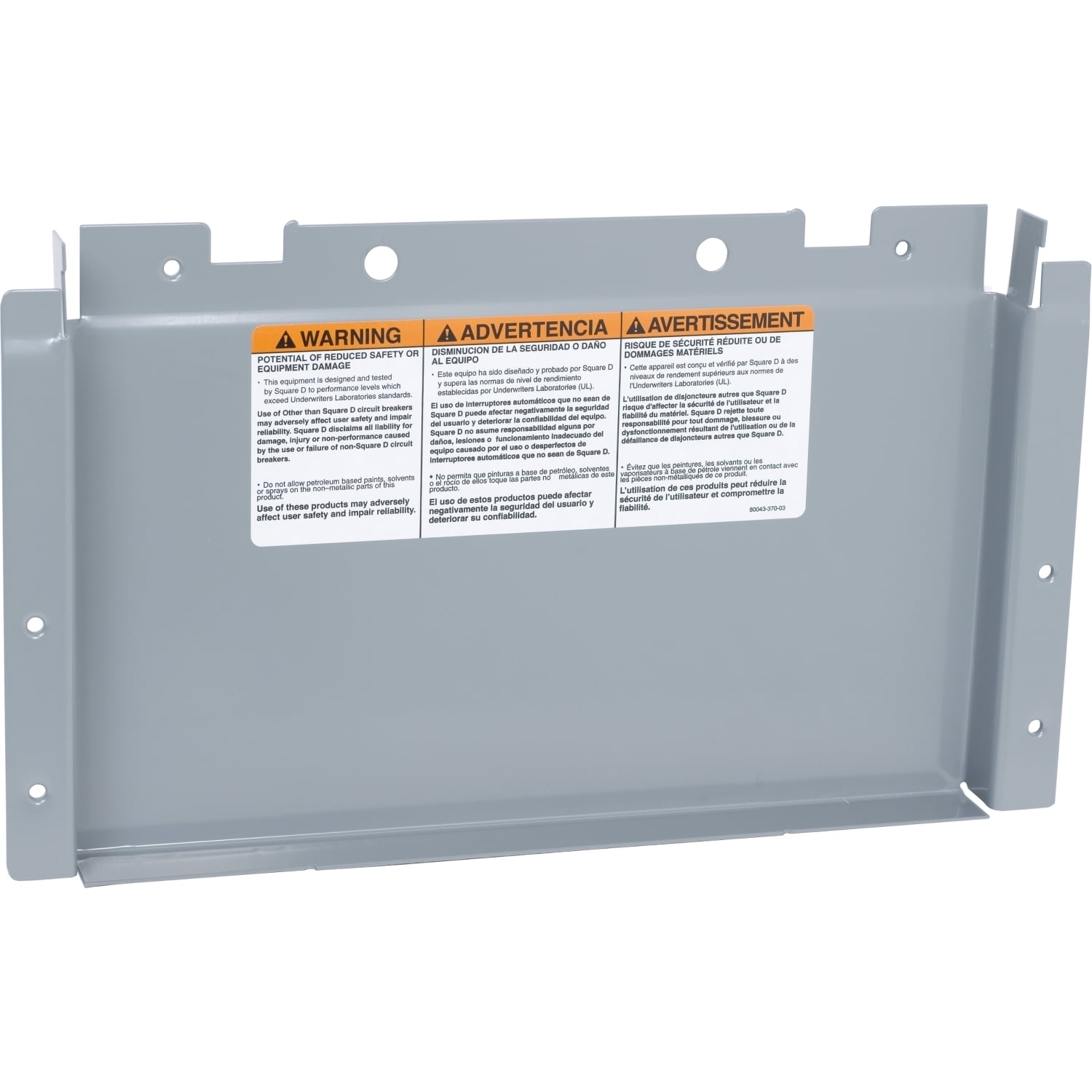 Panelboard accessory, NQ, deadfront cover kit, 225A, main lug, Low Amp