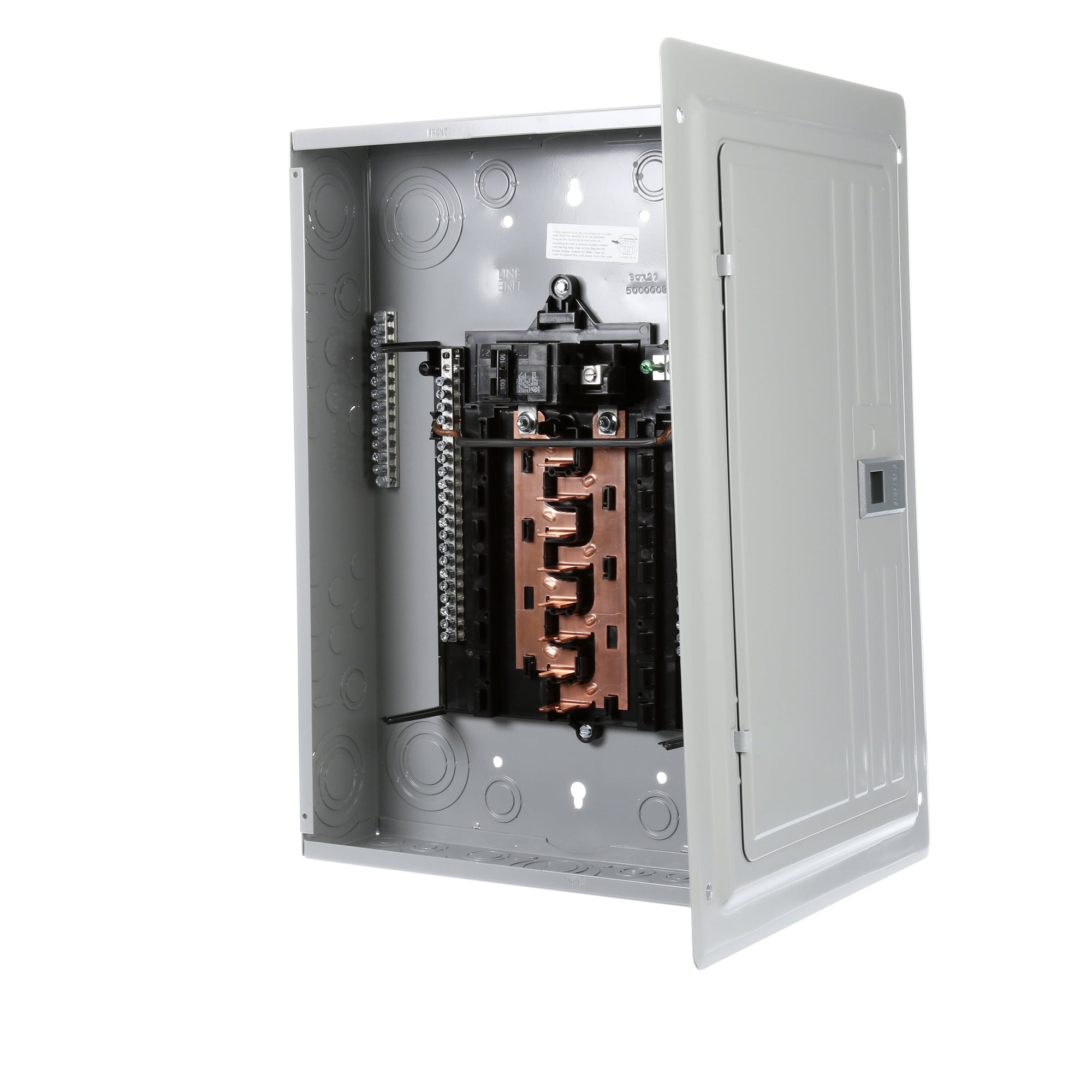  LOW VOLTAGE PL SERIES LOAD CENTER. FACTORY INSTALLED MAINBREAKER WITH 16 1-INCH SPACES ALLOWING MAX 24 CIRCUITS. 1-PHASE 3-WIRESYSTEM RATED 120/240V (100A) 22KA INTERRUPT. SPECIAL FEATURES COPPERBUS, INTERCHANGEABLE MAIN, GRAY TRIM, NEMA TYPE1 ENCLOSURE FOR INDOORUSE.. REPLACED BY PN1632B1100C. AVAILABLE 4/1/2020