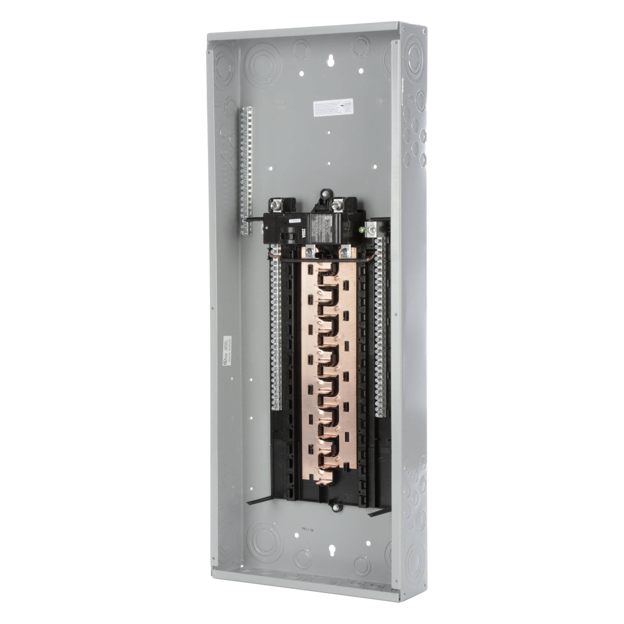  LOW VOLTAGE PL SERIES LOAD CENTER. FACTORY INSTALLED MAINBREAKER WITH 30 1-INCH SPACES ALLOWING MAX 40 CIRCUITS. 1-PHASE 3-WIRESYSTEM RATED 120/240V (200A) 22KA INTERRUPT. SPECIAL FEATURES COPPERBUS, INTERCHANGEABLE MAIN, GRAY TRIM, NEMA TYPE1 ENCLOSURE FOR INDOORUSE.. REPLACED BY PN3048B1200C. AVAILABLE 4/1/2020
