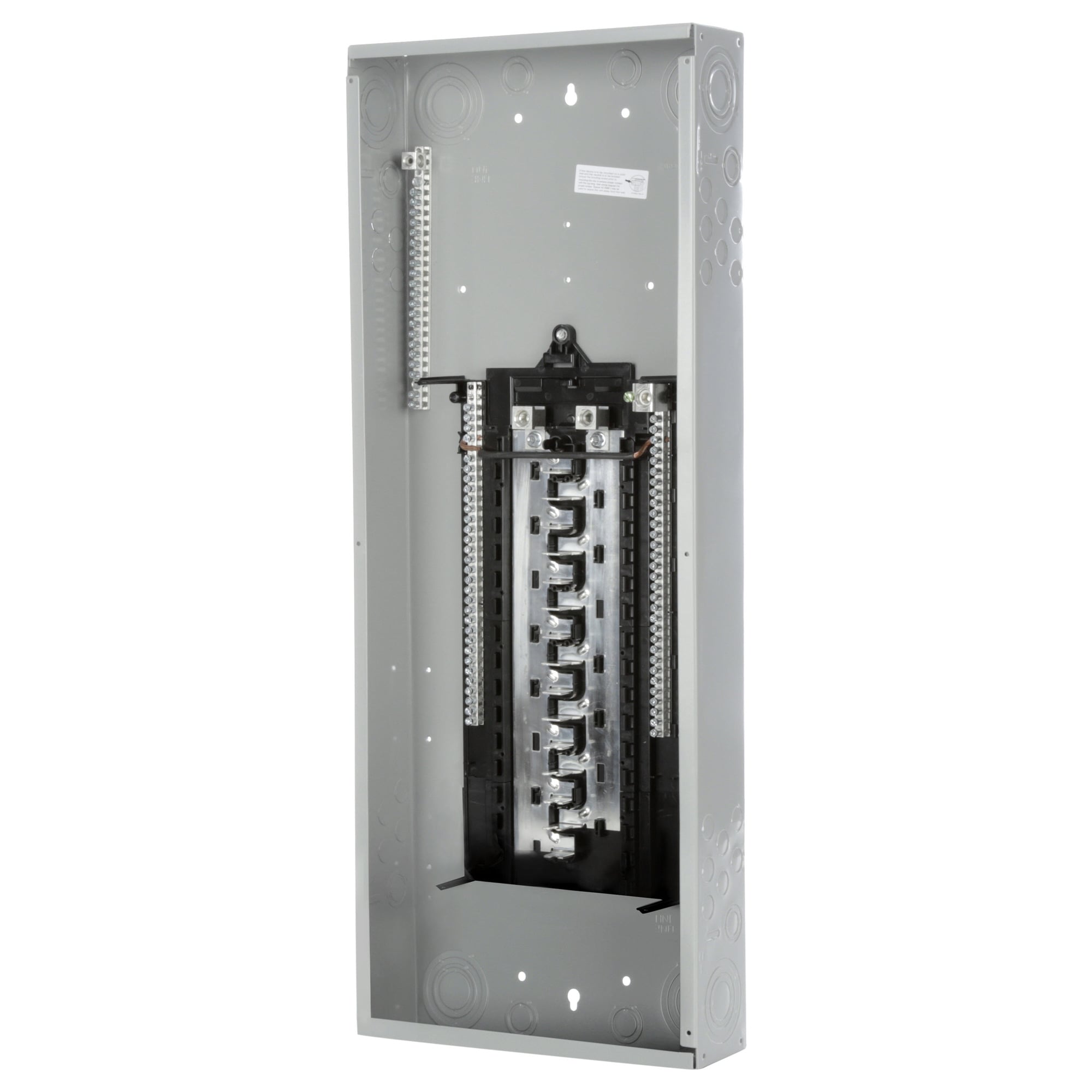  LOW VOLTAGE PL SERIES LOAD CENTER. MAIN LUG WITH 30 1-INCHSPACES ALLOWING MAX 40 CIRCUITS. 1-PHASE 3-WIRE SYSTEM RATED 120/240V(200A) 100KA INTERRUPT. SPECIAL FEATURES ALUMINUM BUS, INTERCHANGEABLEMAIN, GRAY TRIM, NEMA TYPE1 ENCLOSURE FOR INDOOR USE.. REPLACED BY PN3048L1200. AVAILABLE 4/1/2020