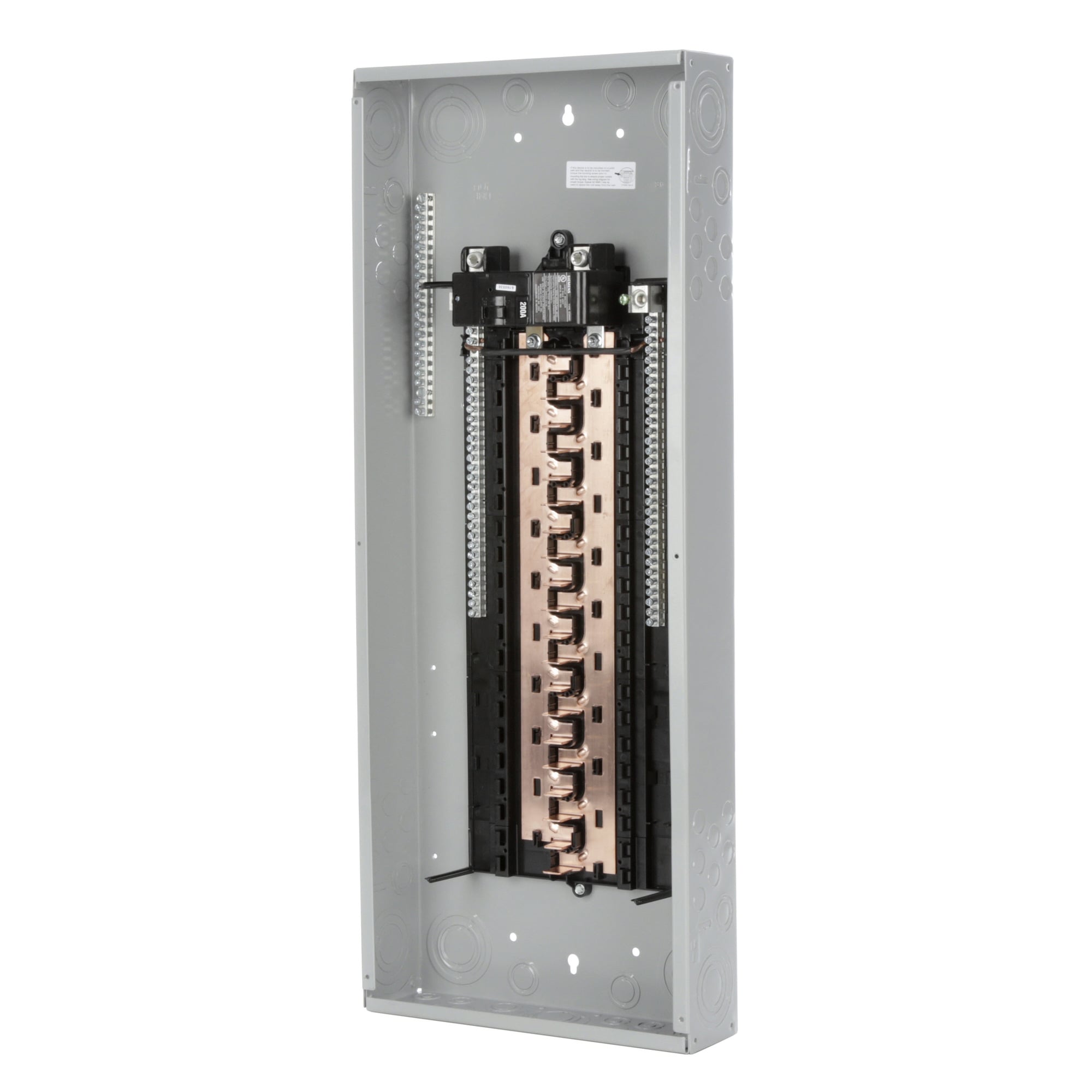  LOW VOLTAGE PL SERIES LOAD CENTER. FACTORY INSTALLED MAINBREAKER WITH 40 1-INCH SPACES ALLOWING MAX 40 CIRCUITS. 1-PHASE 3-WIRESYSTEM RATED 120/240V (200A) 22KA INTERRUPT. SPECIAL FEATURES COPPERBUS, INTERCHANGEABLE MAIN, GRAY TRIM, NEMA TYPE1 ENCLOSURE FOR INDOORUSE.. REPLACED BY PN4040B1200C. AVAILABLE 4/1/2020