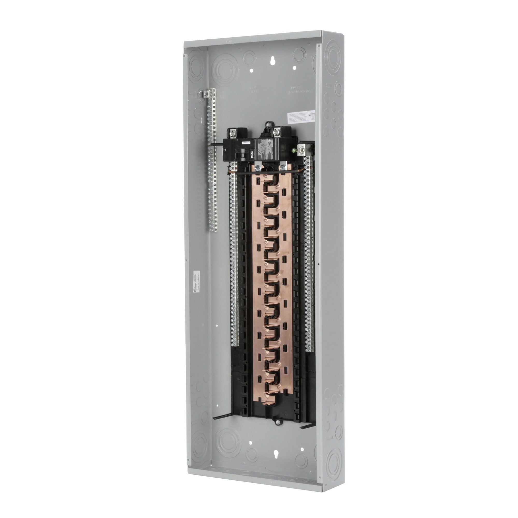  LOW VOLTAGE PL SERIES LOAD CENTER. FACTORY INSTALLED MAINBREAKER WITH 42 1-INCH SPACES ALLOWING MAX 60 CIRCUITS. 1-PHASE 3-WIRESYSTEM RATED 120/240V (225A) 22KA INTERRUPT. SPECIAL FEATURES COPPERBUS, INTERCHANGEABLE MAIN, GRAY TRIM, NEMA TYPE1 ENCLOSURE FOR INDOORUSE.. REPLACED BY PN4264B1225C. AVAILABLE 4/1/2020