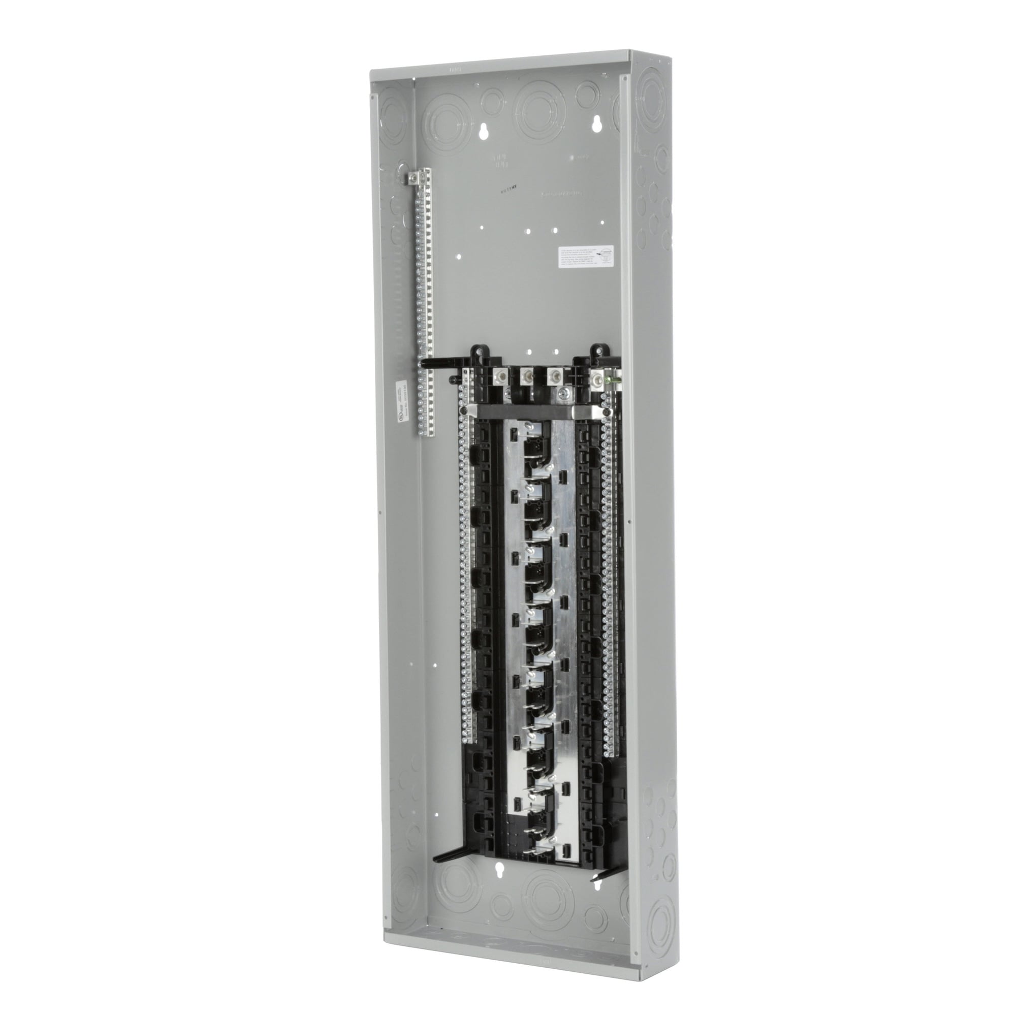  LOW VOLTAGE PL SERIES LOAD CENTER. MAIN LUG WITH 42 1-INCH SPACES ALLOWING MAX 60 CIRCUITS. 3-PHASE 4-WIRE SYSTEM RATED 120/240V OR 120/208V (225A) 100KA INTERRUPT. SPECIAL FEATURES COPPER BUS, INTERCHANGEABLE MAIN, GRAY TRIM, NEMATYPE1 ENCLOSURE FOR INDOOR USE.