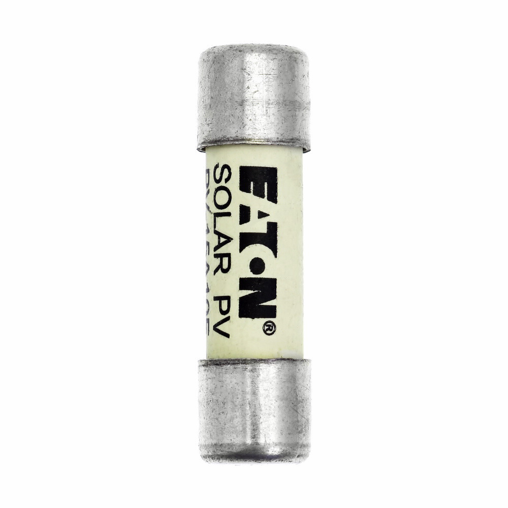 Eaton Bussmann series photovoltaic fuses, 1000 Vdc, 15A, 50 kAIC, Non Indicating, IEC 60269-6 type A, Class gPV, Time constant: 1-3 ms, Ferrule end x ferrule end