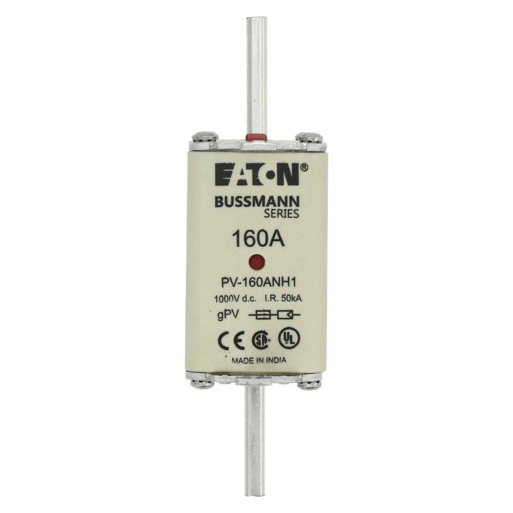 Fuse-link, high speed, 160 A, DC 1000 V, NH1, gPV, UL PV, UL, IEC, dual indicator