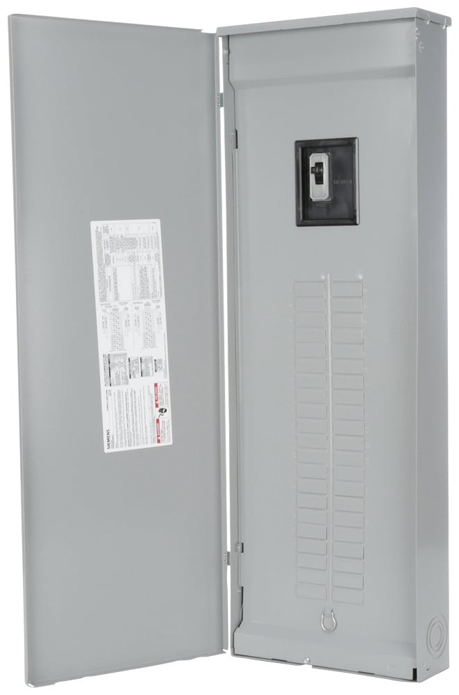  LOW VOLTAGE PL SERIES LOAD CENTER. FACTORY INSTALLED MAIN BREAKER WITH 42 1-INCH SPACES ALLOWING MAX 60 CIRCUITS. 3-PHASE 4-WIRE SYSTEM RATED 120/240V OR 120/208V (200A) 22KA INTERRUPT. SPECIAL FEATURES COPPER BUS, INTERCHANGEABLE MAIN, GRAY TRIM, NEMA TYPE3R ENCLOSURE FOR OUTDOOR USE.