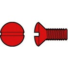 W-PLATE SCREW, RED 100 PACK