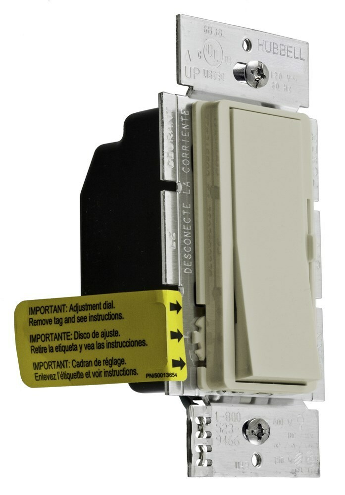 SINGLE POLE AND 3-WAY DIM CFL/LED, IVORY