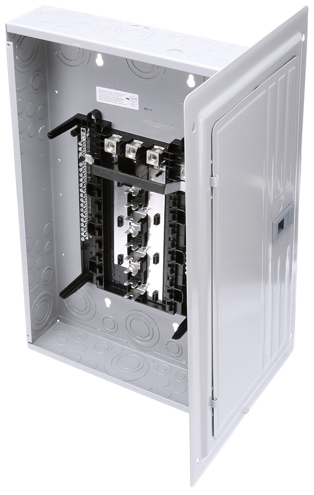  LOW VOLTAGE ES SERIES LOAD CENTER. MAIN LUG WITH 18 1-INCH SPACES ALLOWING MAX 36 CIRCUITS. 3-PHASE 4-WIRE SYSTEM RATED 120/240V OR 120/208V (150A) 100KA INTERRUPT. SPECIAL FEATURES ALUMINUM BUS, GRAY TRIM, NEMA TYPE1 ENCLOSURE FORINDOOR USE.