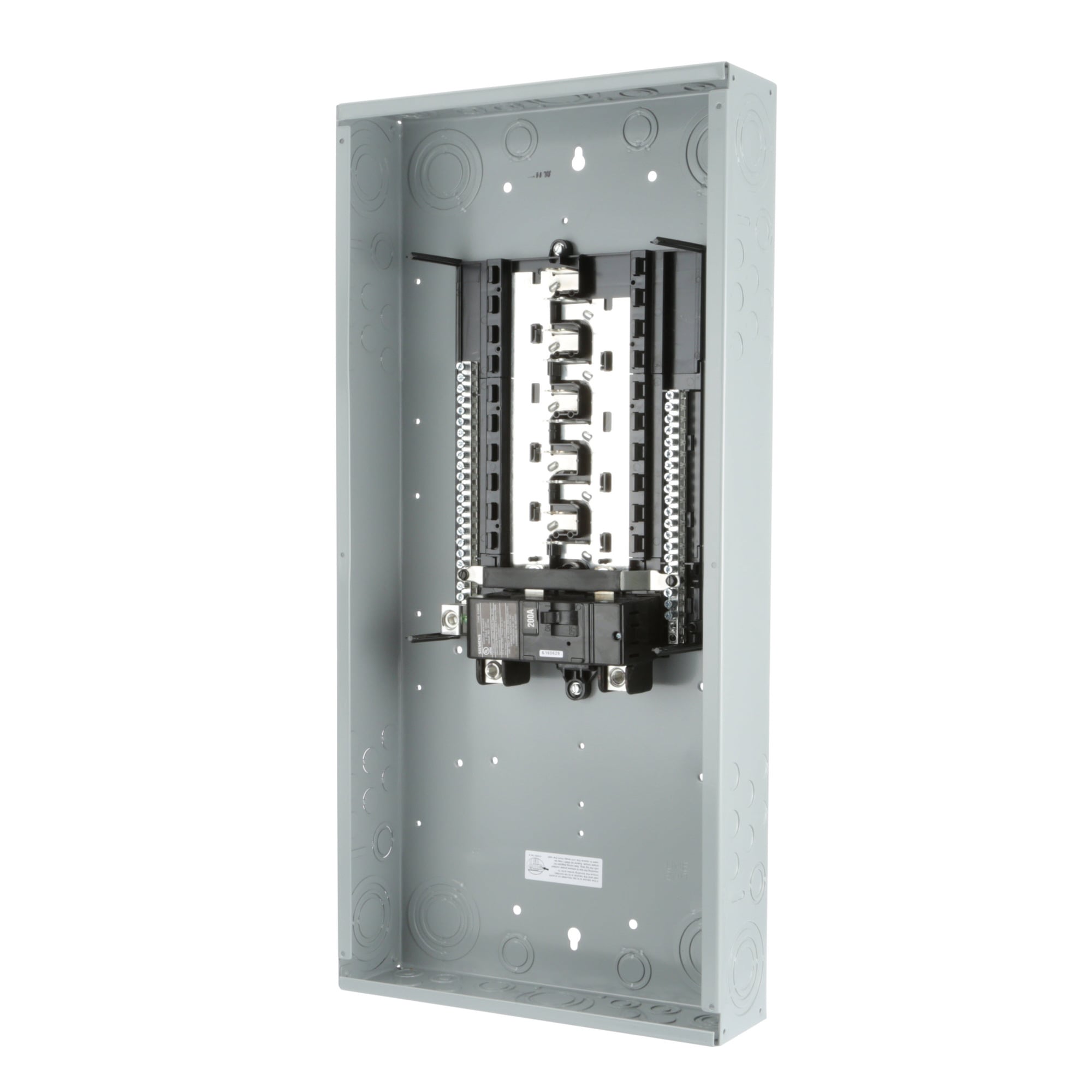  LOW VOLTAGE ES SERIES LOAD CENTER. FACTORY INSTALLED MAINBREAKER WITH 20 1-INCH SPACES ALLOWING MAX 40 CIRCUITS. 1-PHASE 3-WIRESYSTEM RATED 120/240V (200A) 22KA INTERRUPT. SPECIAL FEATURES ALUMINUMBUS, GRAY TRIM, NEMA TYPE1 ENCLOSURE FOR INDOOR USE.. REPLACED BY SN2040B1200. AVAILABLE 4/1/2020