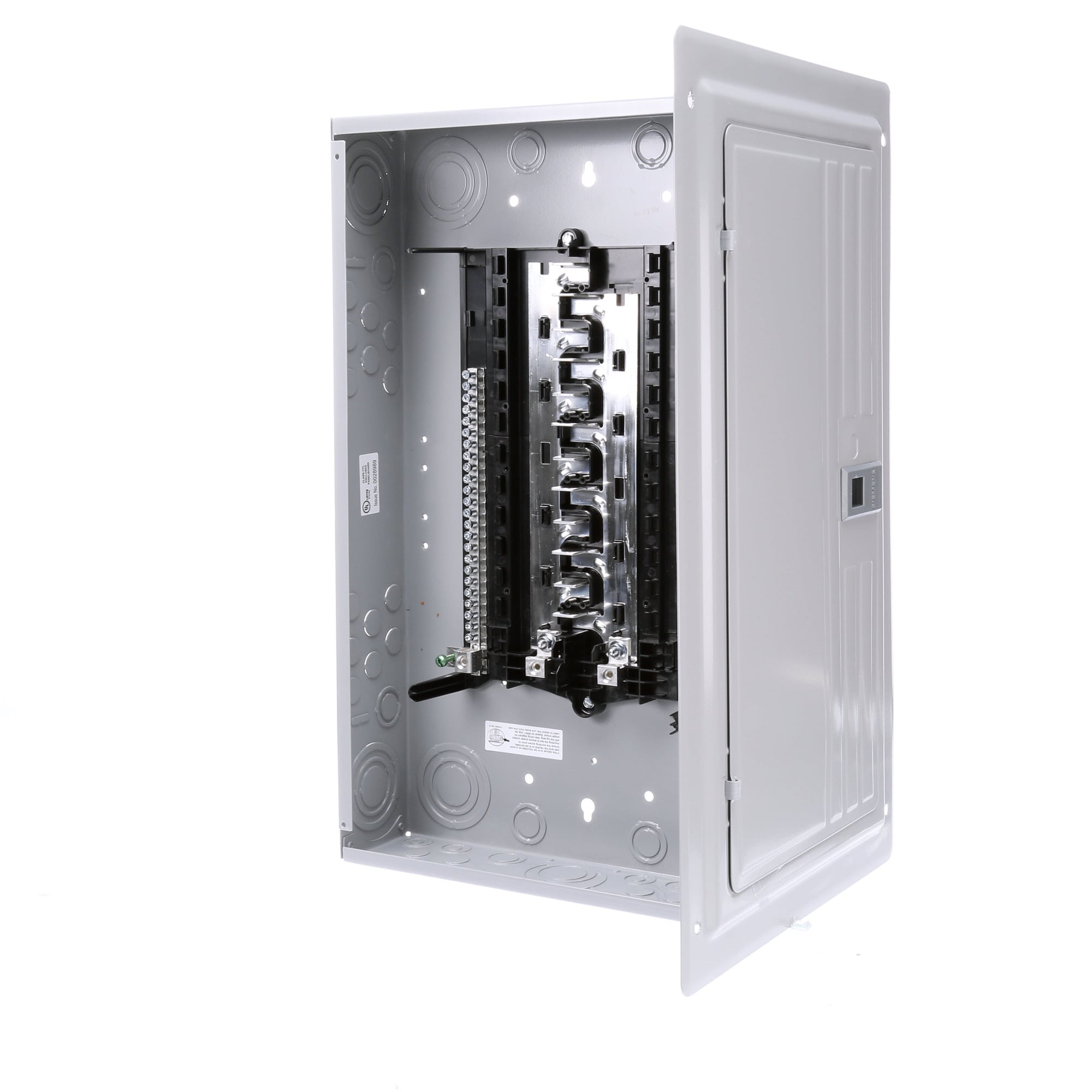  LOW VOLTAGE ES SERIES LOAD CENTER. MAIN LUG WITH 24 1-INCHSPACES ALLOWING MAX 24 CIRCUITS. 1-PHASE 3-WIRE SYSTEM RATED 120/240V(125A) 100KA INTERRUPT. SPECIAL FEATURES ALUMINUM BUS, GRAY TRIM, NEMATYPE1 ENCLOSURE FOR INDOOR USE.. REPLACED BY SN2424L1125. AVAILABLE 4/1/2020