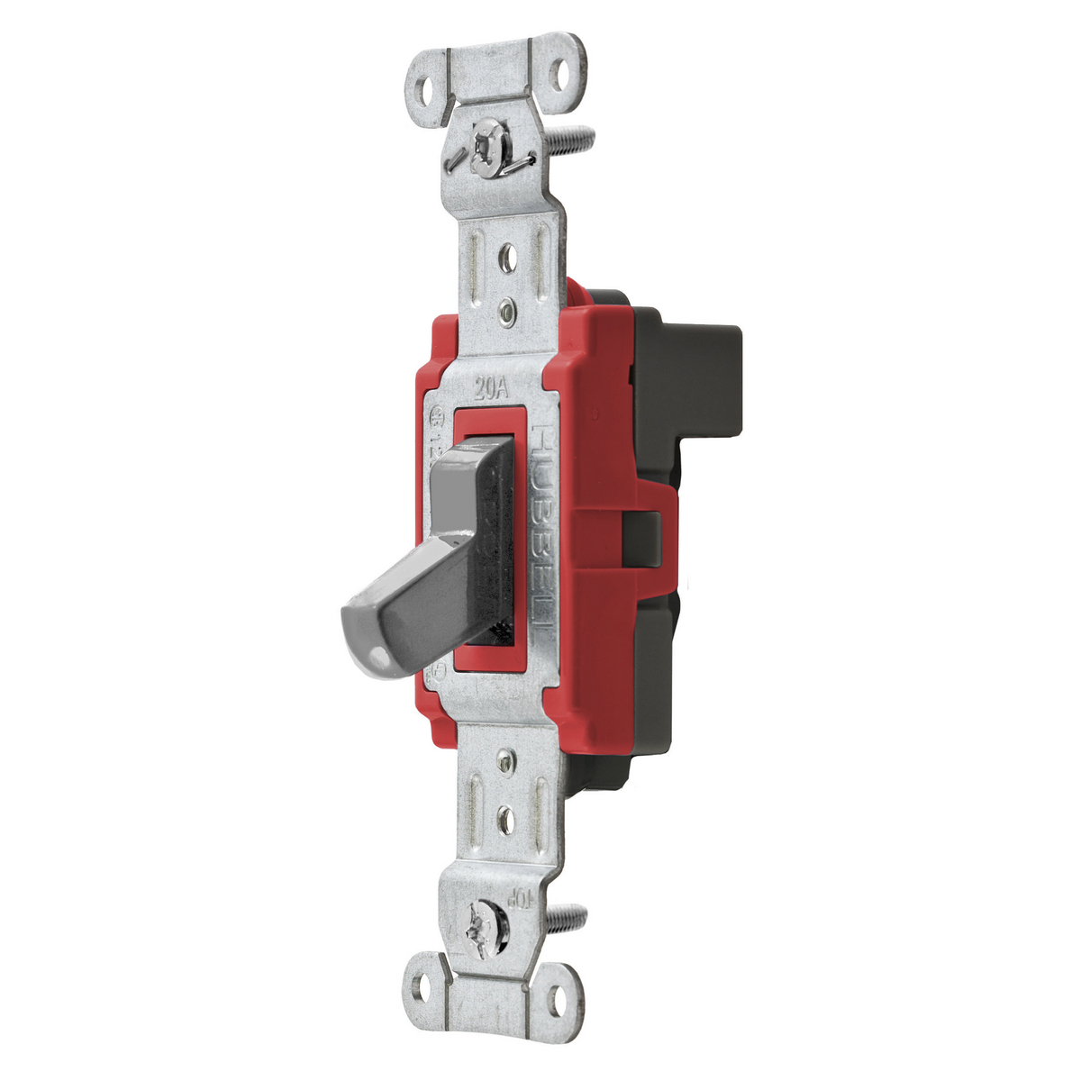 Switches and Lighting Controls, Industrial/Commercial Grade, SNAPConnect Series, Toggle Switches, Single Pole, 20A 120/277V AC, Gray Toggle, North American