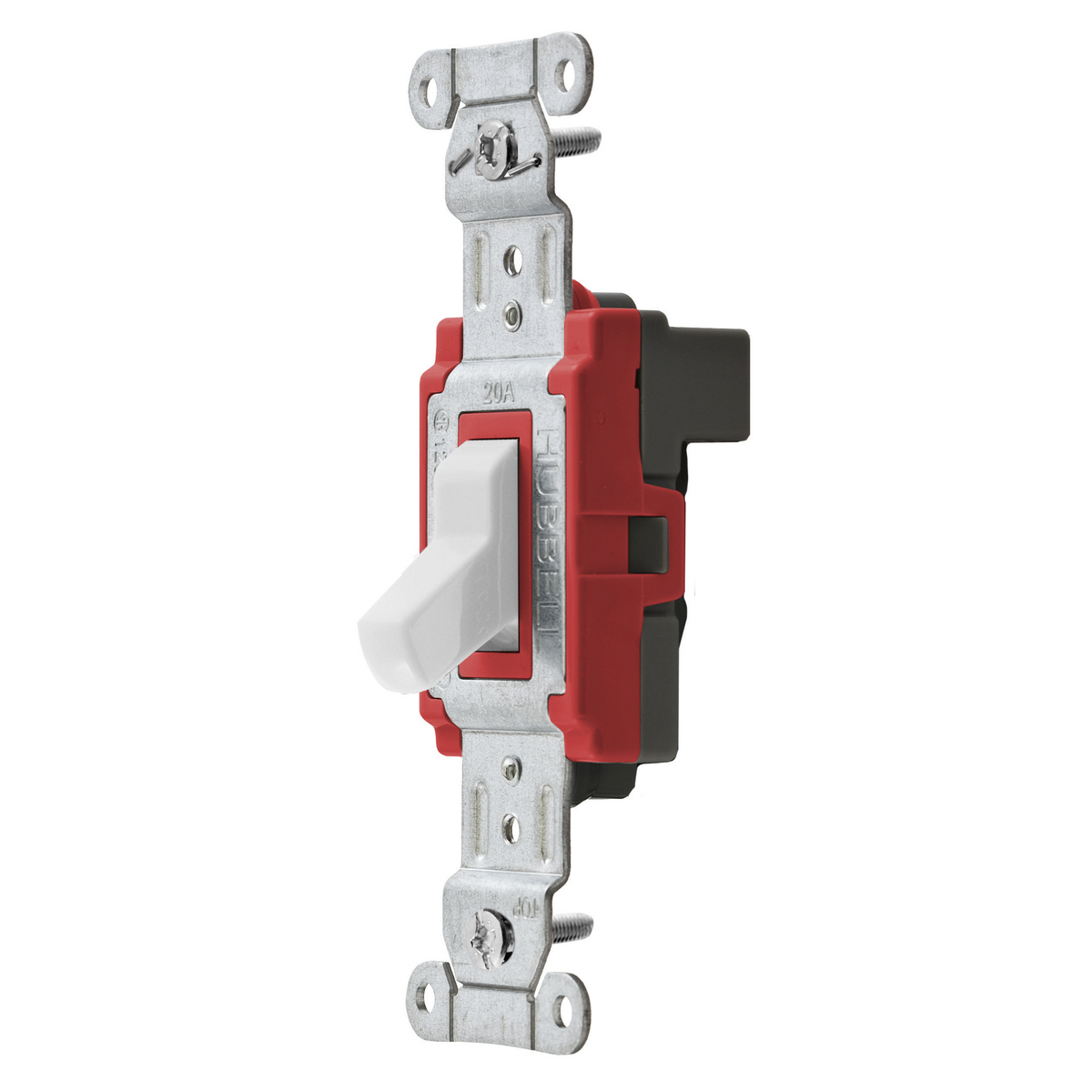 SNAP1221WNA 2-Position Commercial/Industrial Grade General Purpose Heavy Duty Standard Toggle Switch, 120 to 277 V AC, 20 A, 5540 W Power Rating, 2-Position Contact
