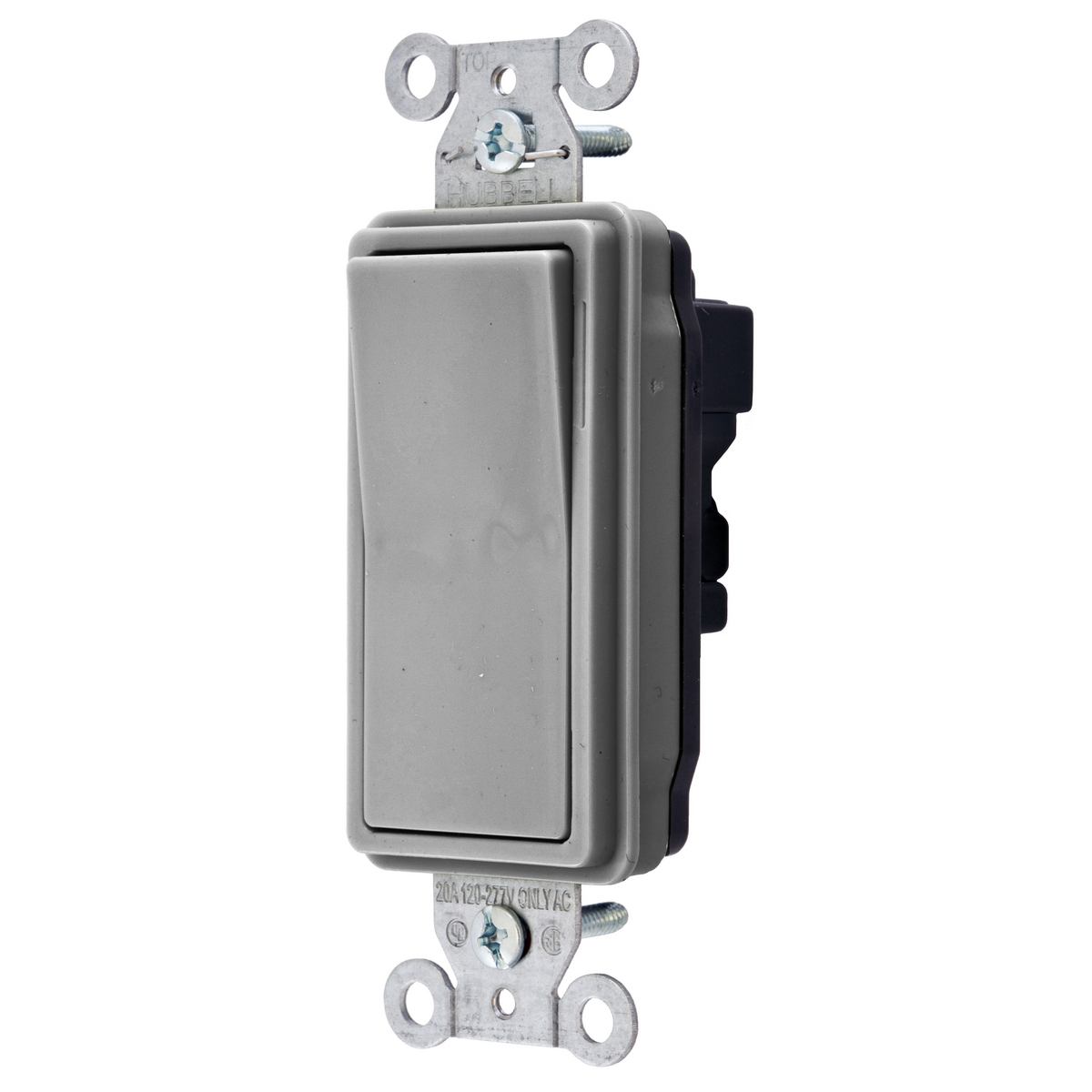 SNAP2123GYNA 3-Way General Purpose Heavy Duty Industrial Grade Standard Decorator Switch, 120 to 277 V AC, 20 A, 5540 W Power Rating, 2 Position Contact