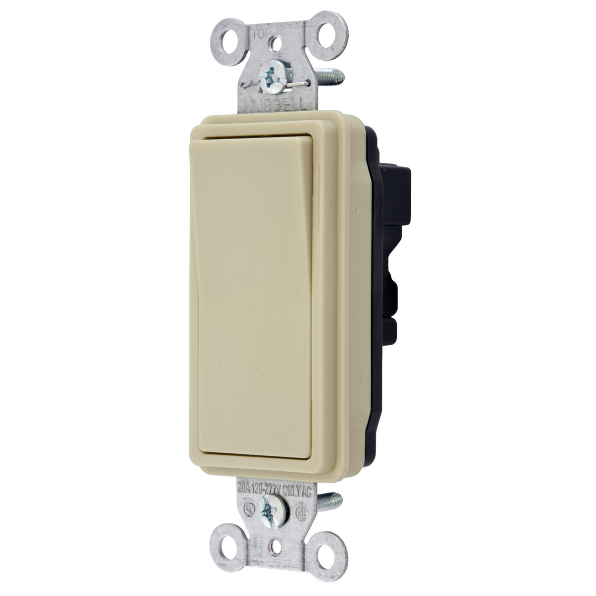 Switches and Lighting Controls, Industrial/Commercial Grade, SNAPConnect Series, Decorator Switches, Three Way, 20A 120/277V AC, Ivory, North American