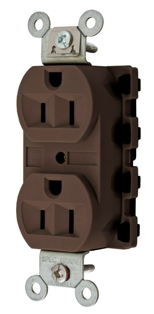 SNAP2CONNECT 15A/125V DPLX, BROWN
