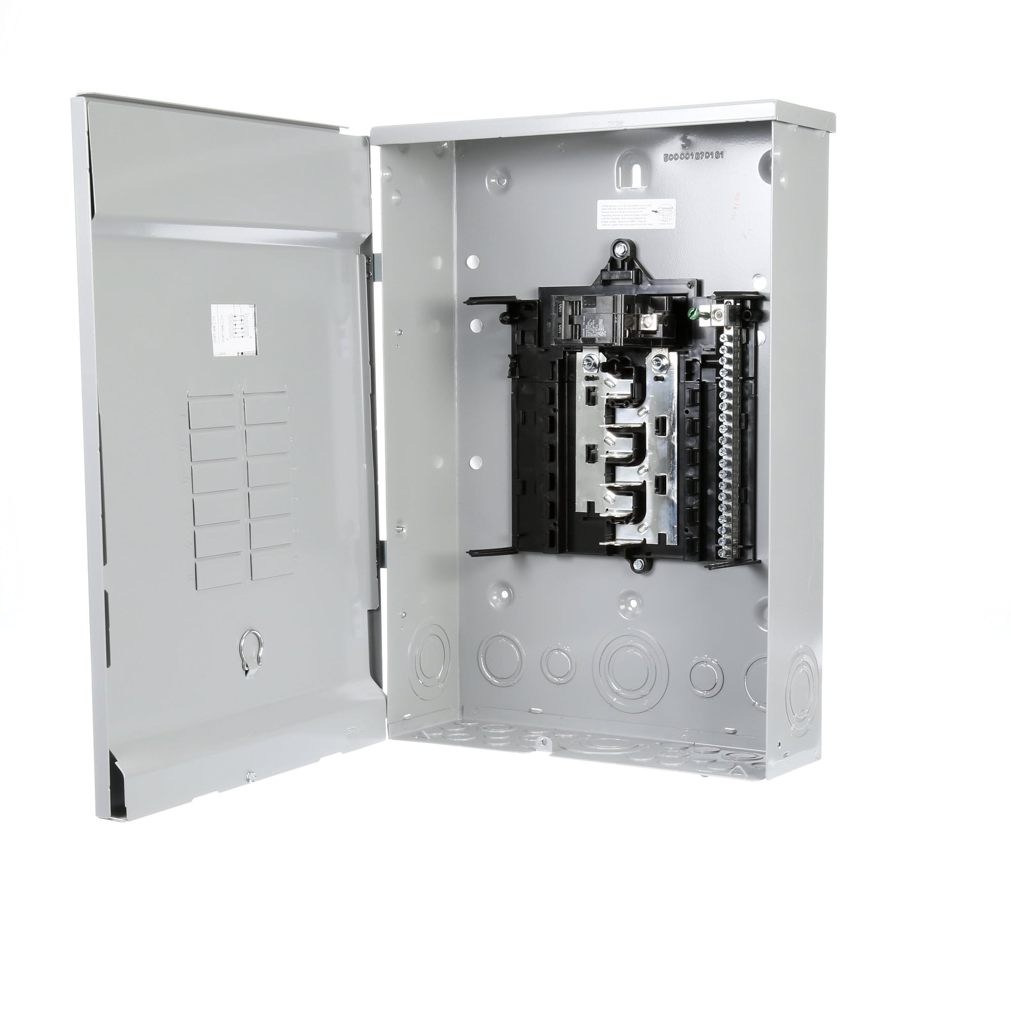 LOW VOLTAGE ES SERIES LOAD CENTER. FACTORY INSTALLED MAINBREAKER WITH 12 1-INCH SPACES ALLOWING MAX 24 CIRCUITS. 1-PHASE 3-WIRESYSTEM RATED 120/240V (100A) 22KA INTERRUPT. SPECIAL FEATURES ALUMINUMBUS, GRAY TRIM, NEMA TYPE3R ENCLOSURE FOR OUTDOOR USE.. REPLACED BY SNW1224B1100. AVAILABLE 4/1/2020