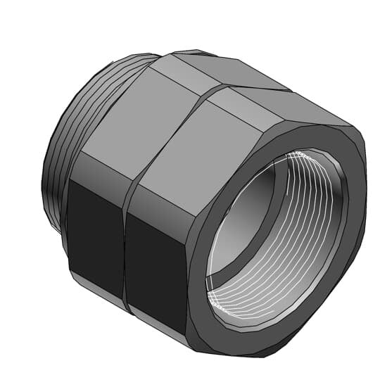 Swivel Adapter with Special Sealing, Metric Metal Thread - Thread M32x1.5, Thread Length 13
