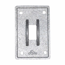 Eaton Crouse-Hinds series Condulet FD switch cover, Malleable iron, Hot dip galvanized finish