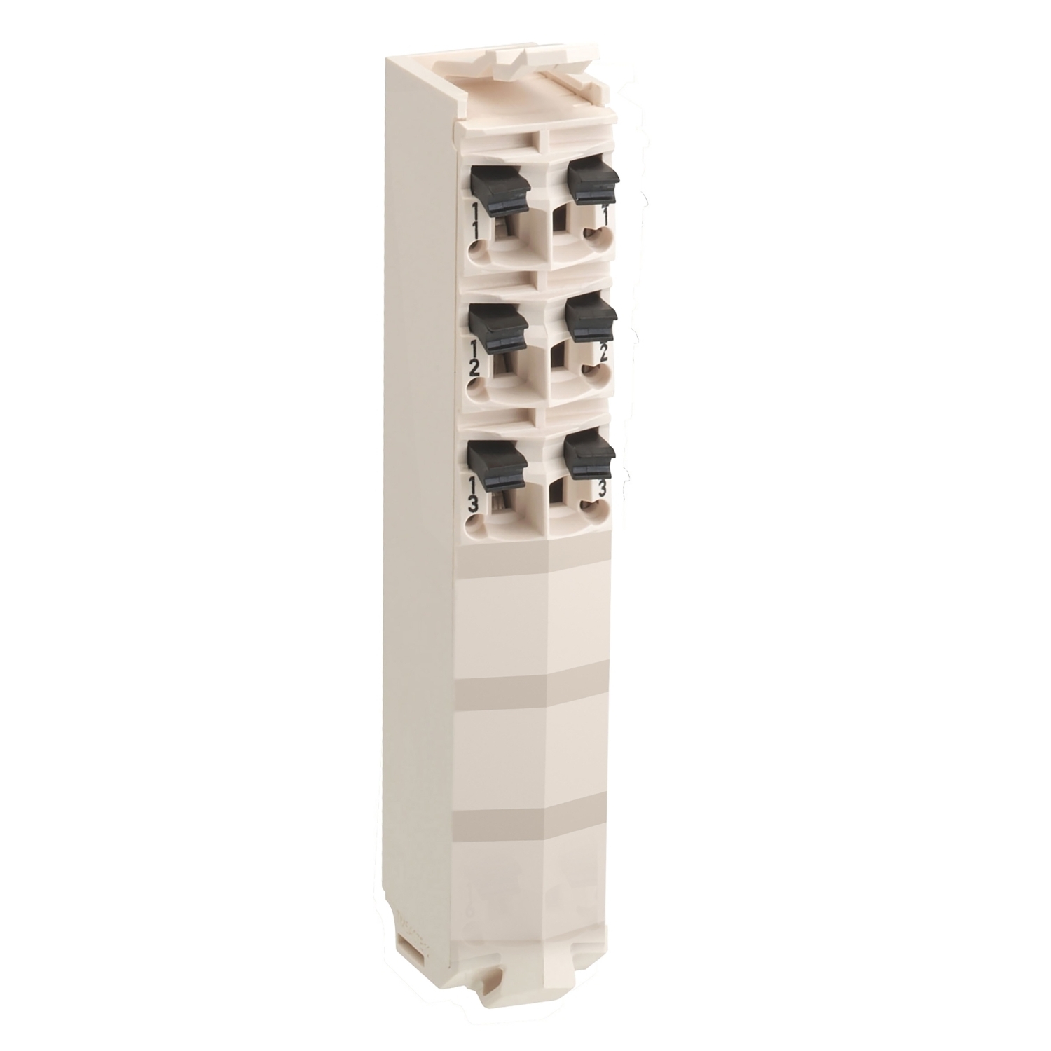 Modicon TM5, terminal block, 6 contacts, white, quantity 1