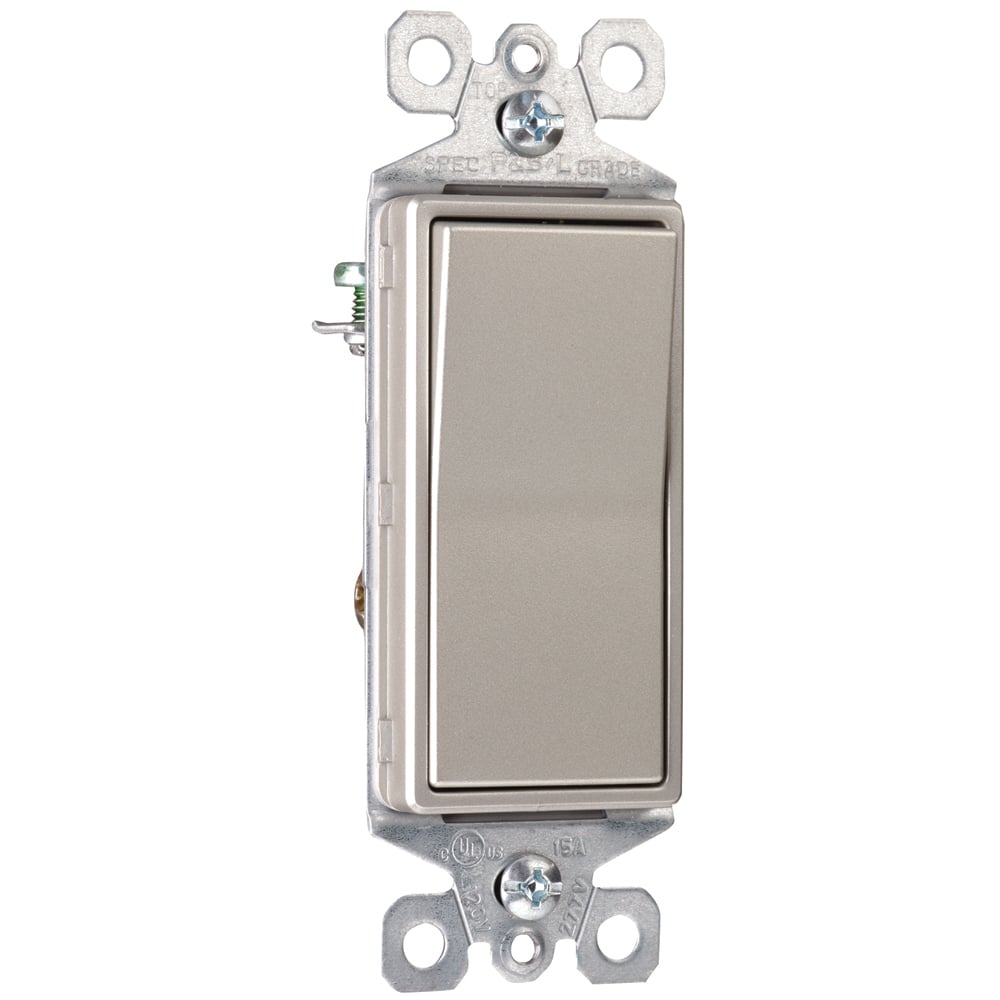 TM873NICC10 Radiant TradeMaster 3-Way Decorator Switch, 120/277 V AC, 15 A