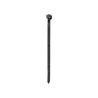 Twist Tail Cable Tie, Black Polyamide (Nylon 6.6) for Temperatures up to 85 Degrees Celsius (185 F), Weather and Ultraviolet Resistant for Indoor and Outdoor Applications, Length of 180mm (7.1 Inches), Width of 4.7mm (0.186 Inch), Thickness of 1.37mm (0.054 Inch), Tensile Strength Rating of 133 Newtons (30 Pounds), Maximum Bundle Diameter 44.45mm (1.75 Inches), 50 Pieces per Bag/20 Bags per Case