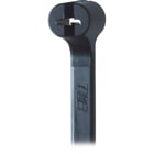 Cable Tie, Toughened Molding Resin Nylon 6.6, Black, Weather Stabilized for Use in Dry/Cold Environment, Length of 185.67mm (7.31 Inches), Width of 4.67mm (0.184 Inches), Thickness of 1.09mm (0.043 Inches), Tensile Strength Rating of 222 Newtons (50 Pounds)