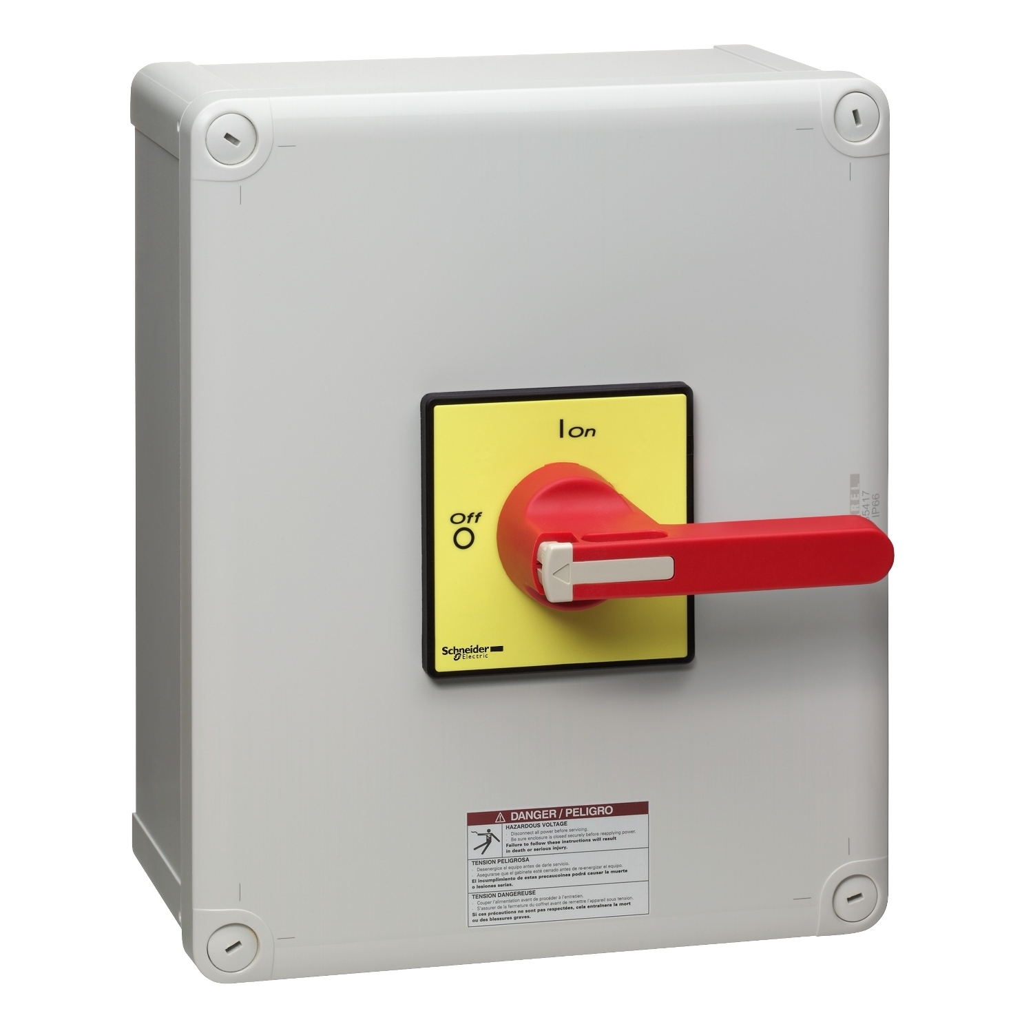 Enclosed switch disconnector,TeSys Control,for ON/emergency stop,100A,conforming UL/CSA standard,long handle