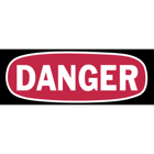 Self-Sticking Polyester Safety Labels, Polyester  14 x 5, Legend HIGH VOLTAGE, Red and Black Header on White