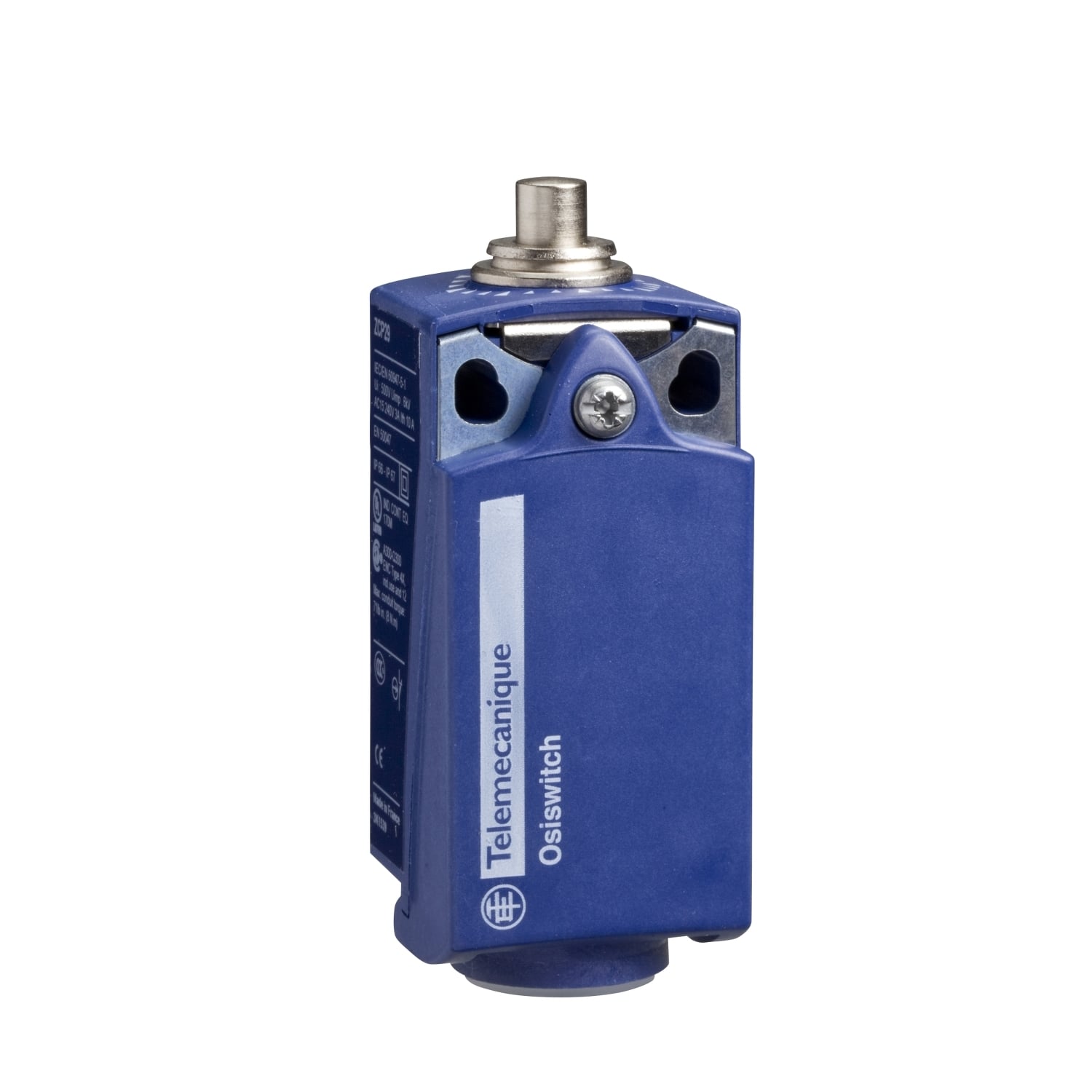 Limit switch, Limit switches XC Standard, XCKP, metal end plunger, 1NC+1 NO, snap, Pg11