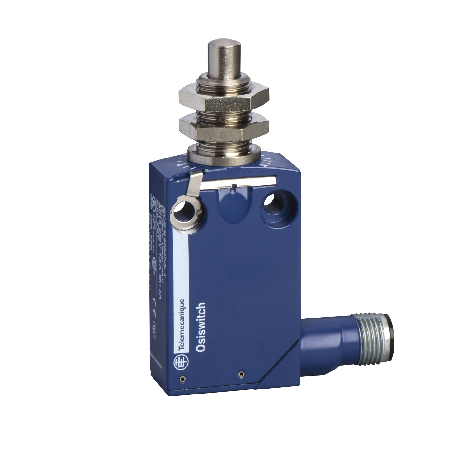 Limit switch, Limit switches XC Standard, XCMD, M12 metal end plunger, 1C/O, snap, M12