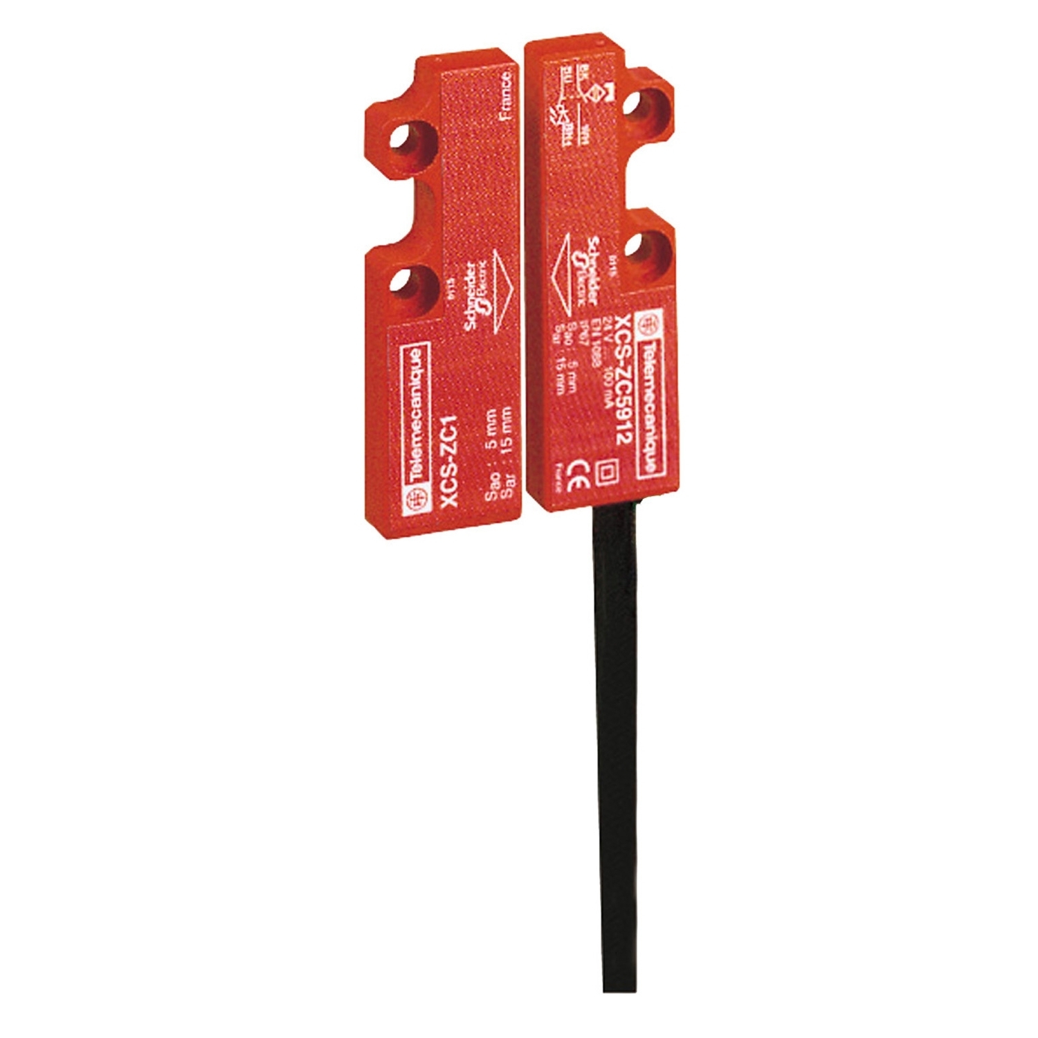 Coded magnetic switch, Telemecanique Safety switches XCS, XCSDMC, 2 NC, staggered, 10 m