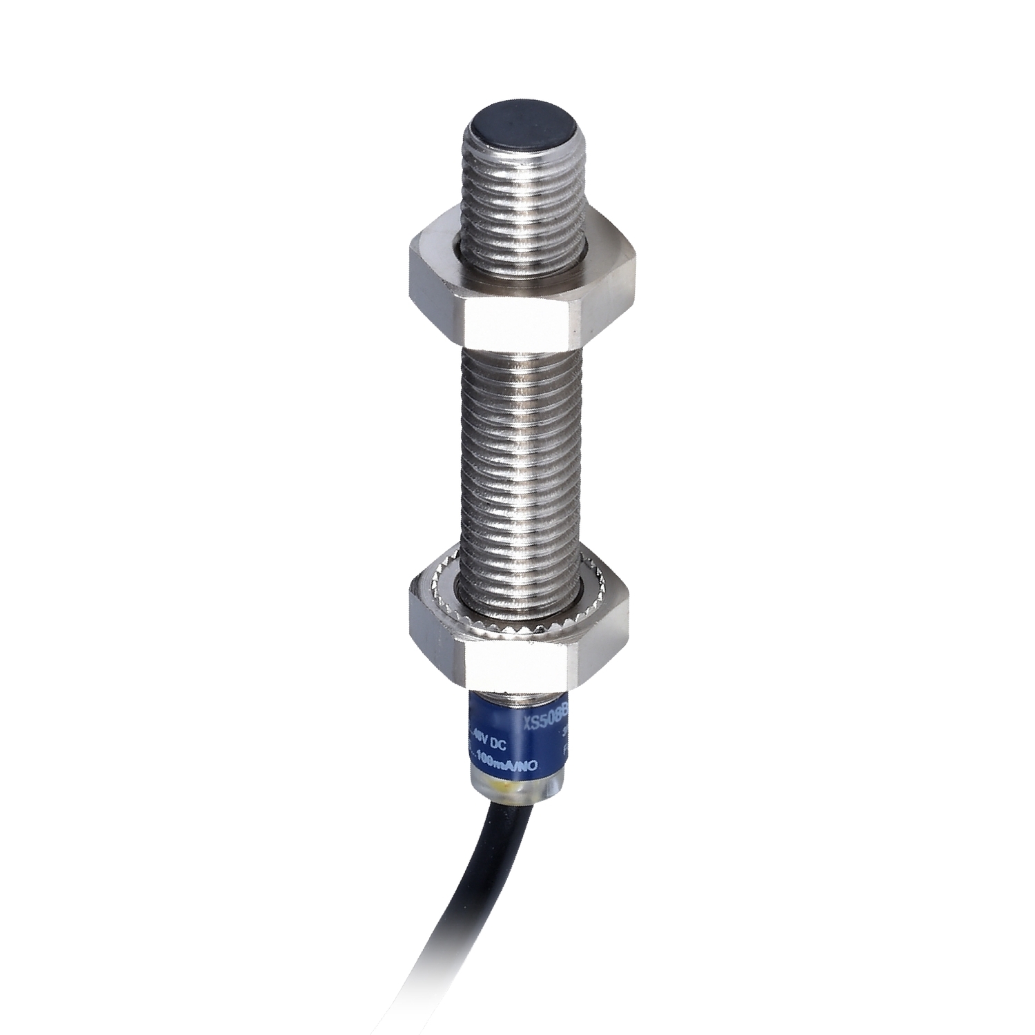 Inductive proximity sensors XS, inductive sensor XS5 M8, L51mm, stainless, Sn1.5 mm, 12...48 VDC, cable 5 m