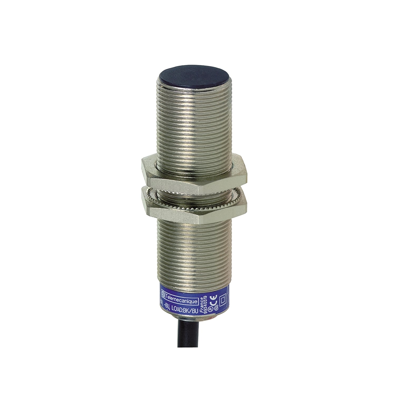 Inductive proximity sensors XS, inductive sensor XS5 M18, L62mm, brass, Sn5mm, 24...240VAC/DC, cable 2 m