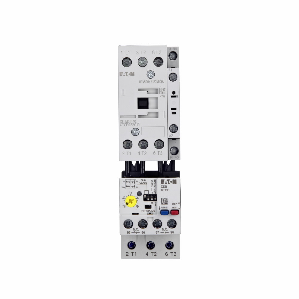 Eaton XT IEC electronic motor starter,Full voltage non-reversing IEC starter,32 A,220 V 50 Hz, 240 V 60 Hz,1NO,C frame,45 mm,4-20 A XTOE,Screw terminals