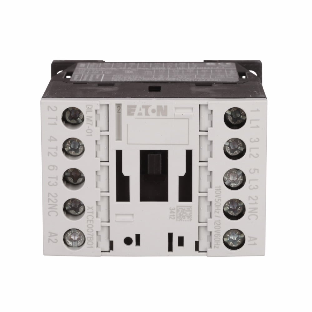 Eaton XT IEC contactor, 25A, 24-27 Vdc, 1NC, 25A, Frame C, 45 mm, 2,  3,  5/ 7.5,  10,  15,  20 hp (1/3PH @115, 200, 230/200, 230, 460, 575 V), Three-pole, Non-reversing, XT IEC series, Screw terminals, Full voltage non-reversing contactor