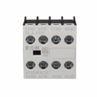 Contactor Accessory - Auxiliary Contact, Four-pole, Screw terminals, 4NO contact configuration, 16A conventional thermal rating, 6A at 220/230/240V, 3A at 380/400/415V, 1.5A at 500V rated operational voltage, Front mounting,
