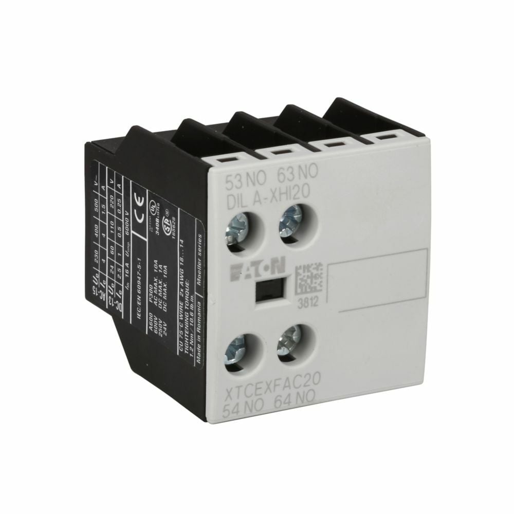 Eaton motor control auxiliary contact