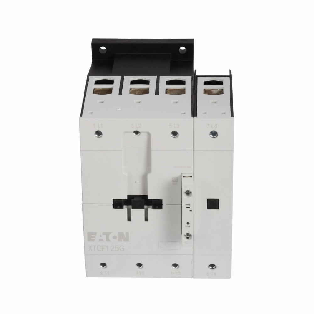 Eaton XT IEC contactor, 125A, 110 Vac 50 Hz,  120 Vac 60 Hz, 0NO-0NC, 125A, Frame G, 90 mm, 50-60 Hz, 25,  30,  60,  75 hp (3PH @200, 230, 460, 575 V), Four-pole, Non-reversing, , Screw terminals, FVNR