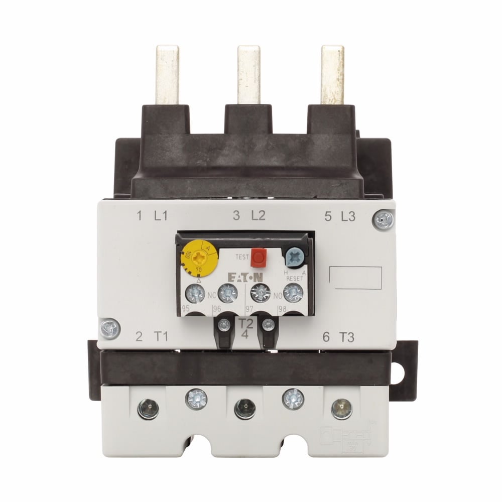 Eaton XT IEC bimetallic overload relay, 70-100A overload range, 90 mm Frame size, 1NO-1NC contact configuration, Direct to contactor mounting, used with 80-170A contactor, 10A trip type