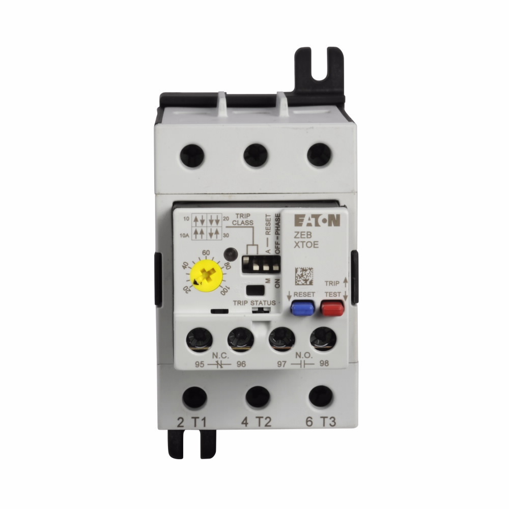 Eaton C440 electronic overload relay, XT IEC Electronic Overload Relay, 20-100A overload range, 105 mm Frame size, NO-NC contact configuration, Direct to contactor mounting, Ground fault w/ selectable class 10, 20 trip type