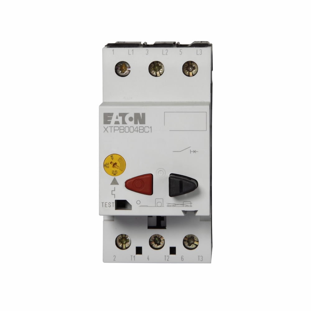 XTPB004BC1 B Frame Motor Protector, ON/OFF Action, 1 Poles, IP20 Enclosure