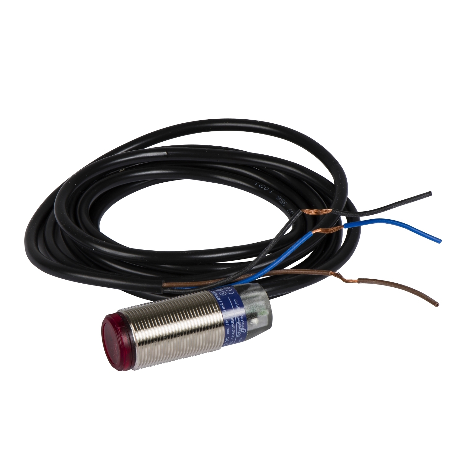 Photoelectric sensors XU, XUB, diffuse, Sn 0.1 m, 12...24 VDC, cable 2 m