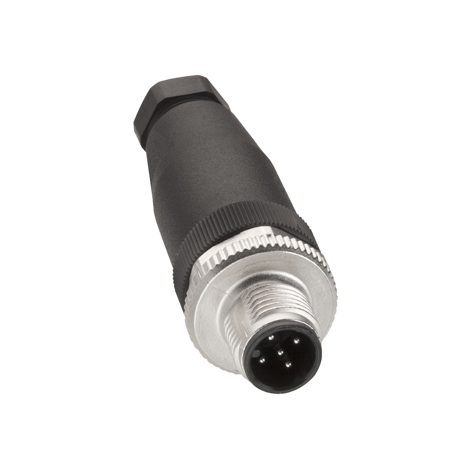 Male, M12, 5 pin, straight connector, cable gland Pg 7