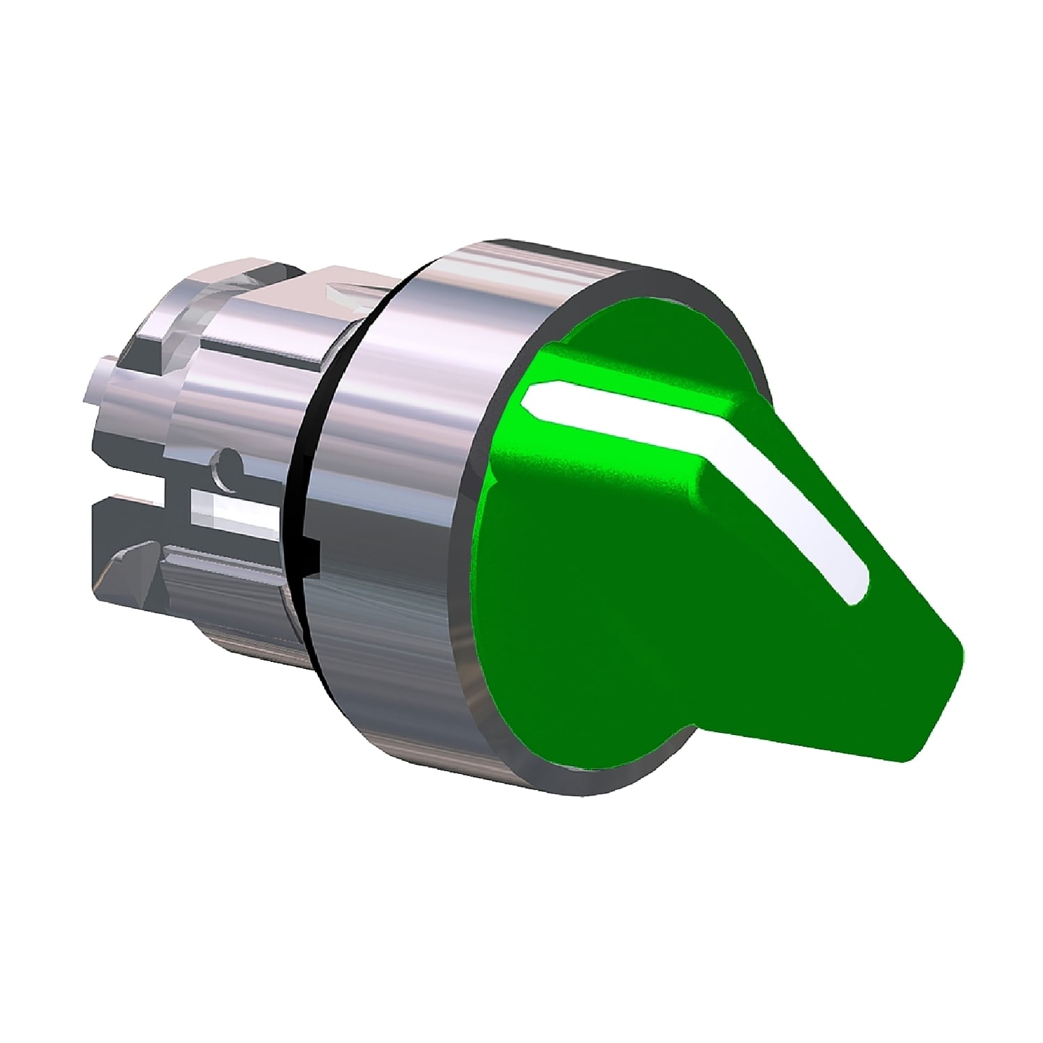 Head for selector switch, Harmony XB4, green 22 mm 2 position stay put