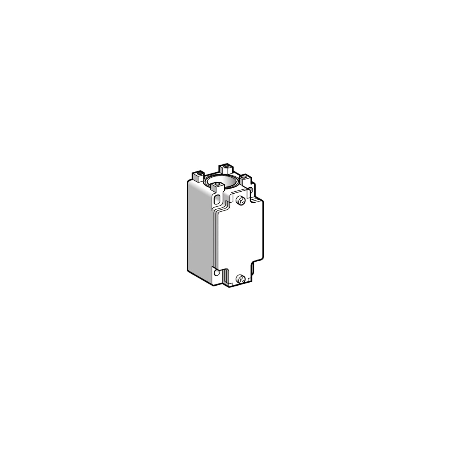 Limit switch body, Limit switches XC Standard, ZCKJ, fixed, w/o display, 2C/O, snap action, 1/2"NPT