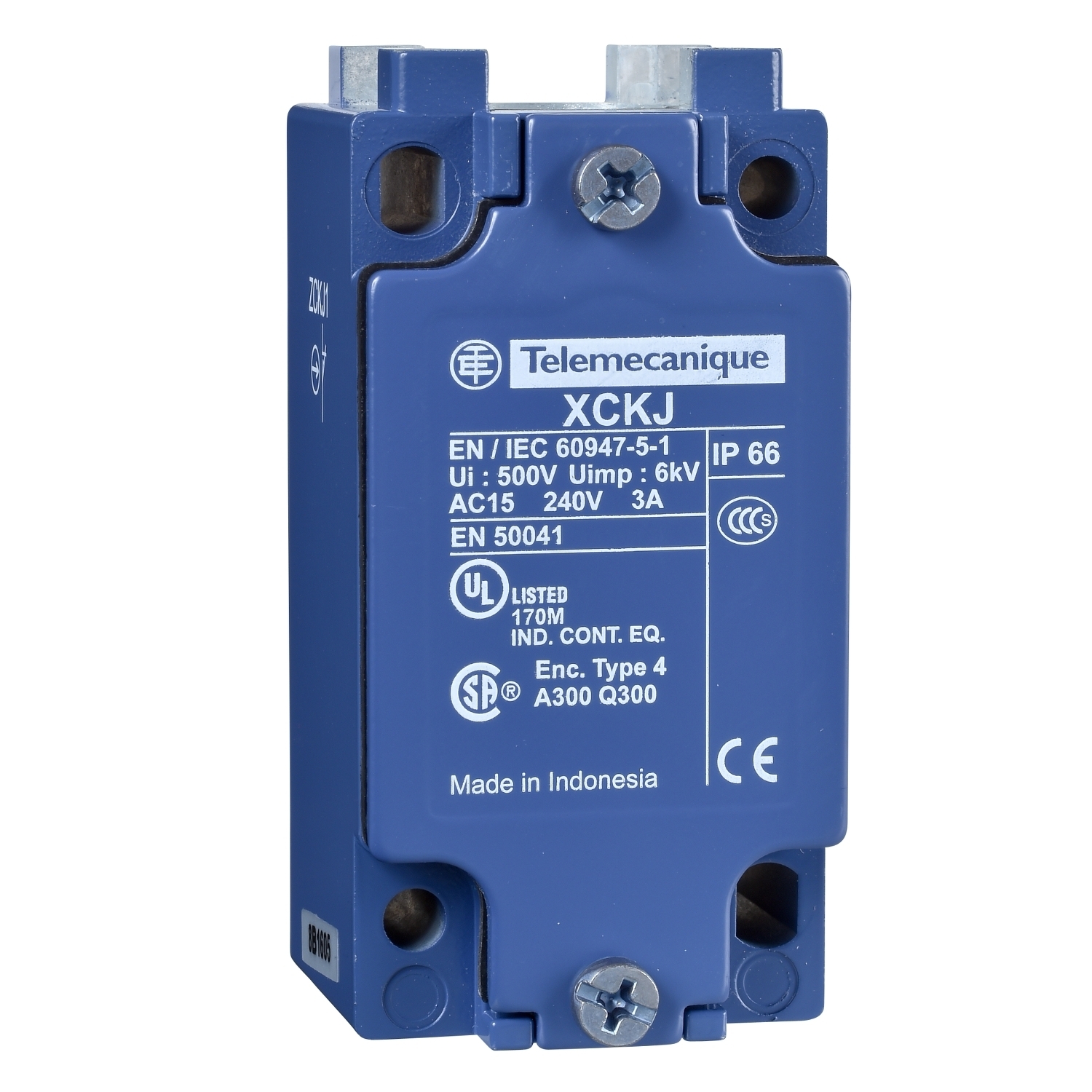 Limit switch body, Limit switches XC Standard, ZCKJ, fixed, w/o display, 1NC+1 NO, slow break, M20