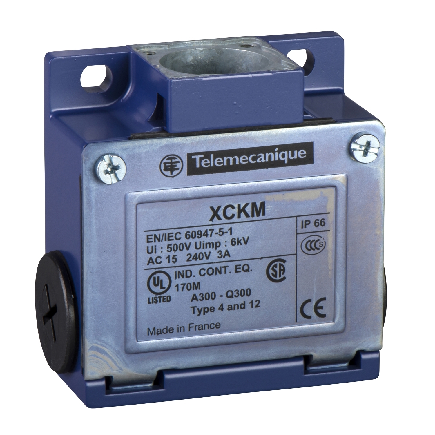 Limit switch body, Limit switches XC Standard, ZCKM, 2NC, slow break, M20