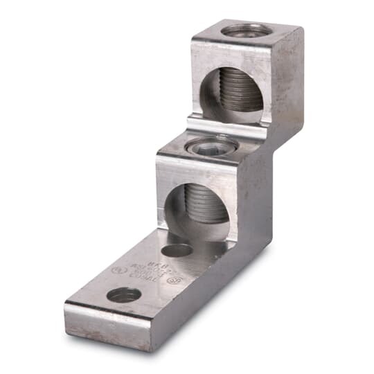 Type ASL-ALCUL Two-Conductor, Two-Hole Mount for Conductor Range Max 750 kcmil, Min 1/0 Str.