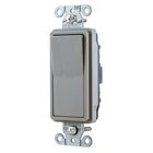Switches and Lighting Control, Decorator Switch, Specification Grade, Single Pole, 20A 120/277V AC, Back and Side Wired, Gray